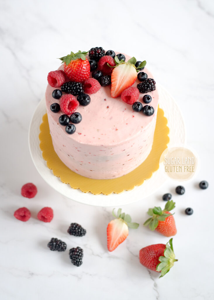 Gluten free berries cake