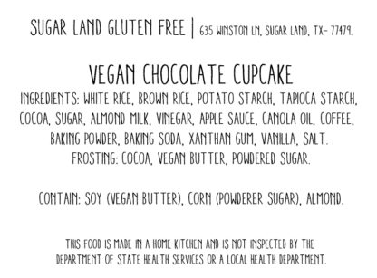 Vegan Chocolate cupcake