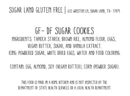 Gluten free sugar cookies