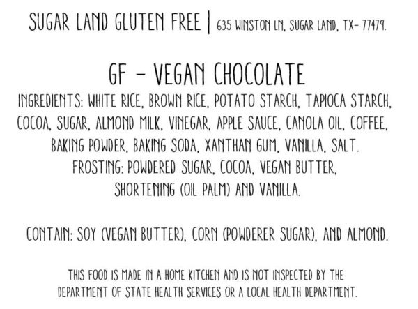 Vegan gluten free chocolate cake