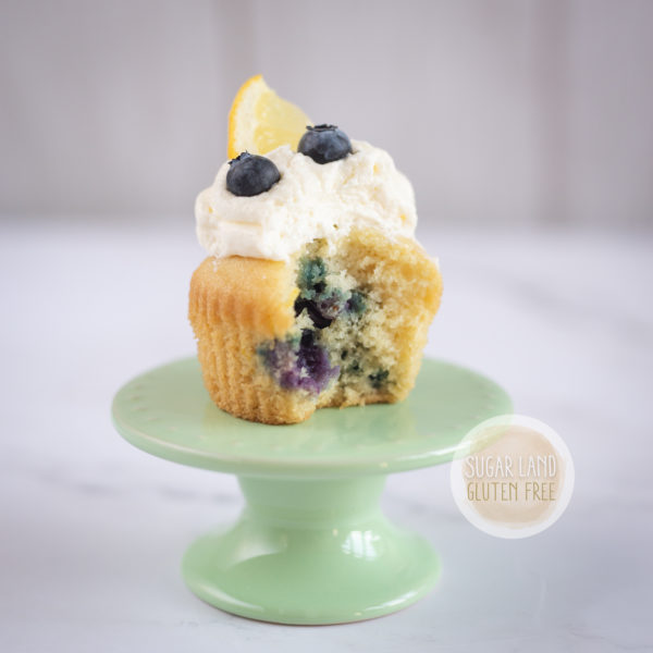 gluten free Lemon blueberries cupcake
