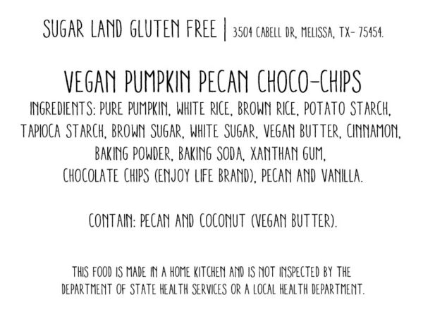 Vegan Pumpkin Pecan Chocolate Chip Cookies