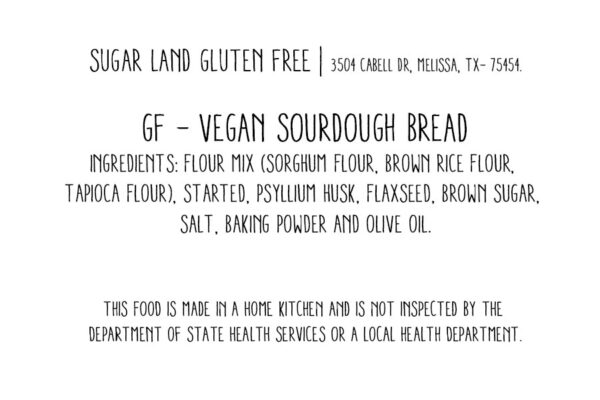 gluten free sourdough sandwich bread