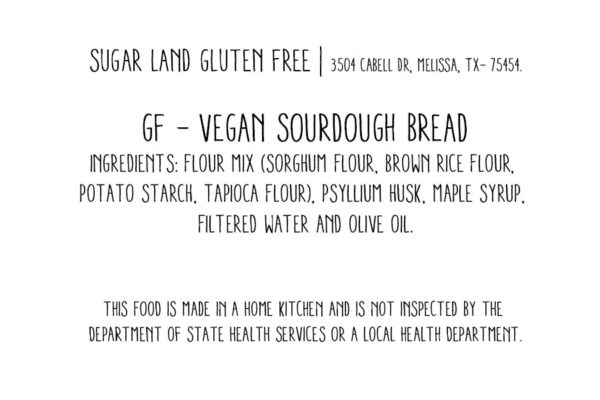 Gluten free Sourdough bread