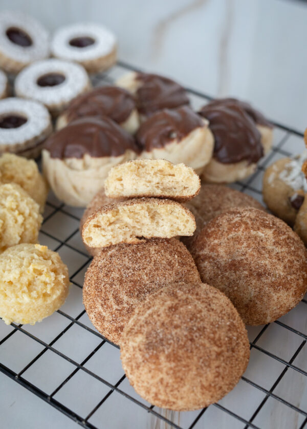 Gluten free and dairy free Coconut and snickerdoodle cookies