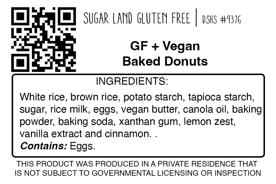 Gluten Free baked Donut